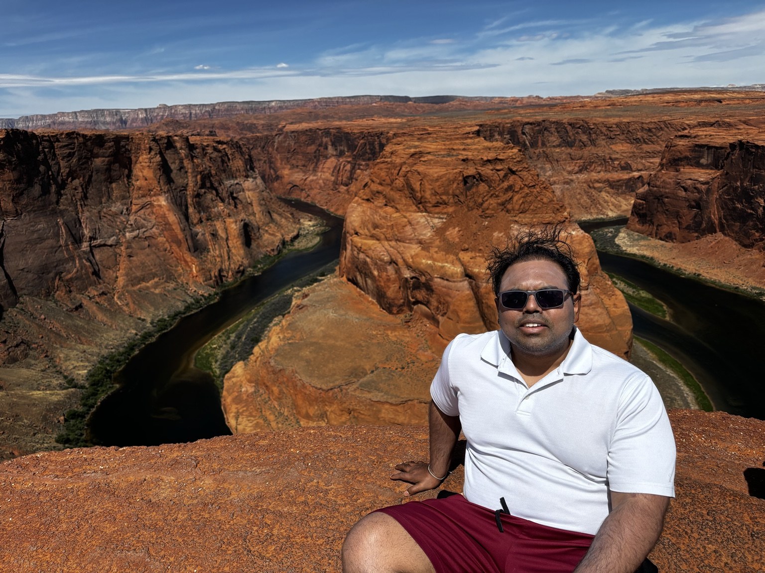 Before canyon seated